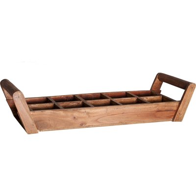 Bac en bois de mahogany, lot de 2, S.akviran RECOLLECTION