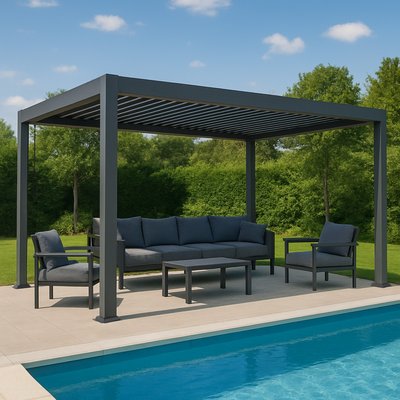 Pergola bioclimatique 3X4 m Isis GECKO JARDIN