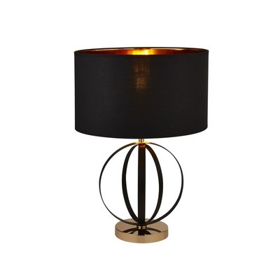 Lampe HAZEL 1x60W E27 Noir Or BOUTICA-DESIGN