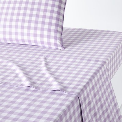 Plat laken in katoen, Veldi, violet LA REDOUTE INTERIEURS