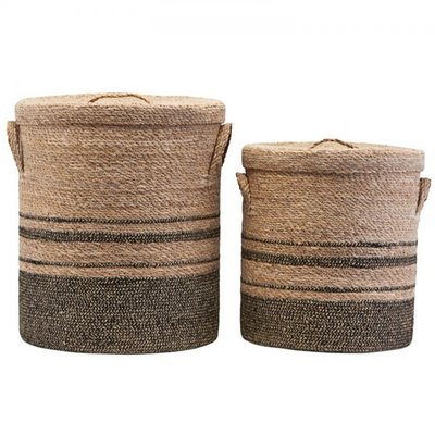 Panier avec couvercle Laundry lot de 2 HOUSE DOCTOR