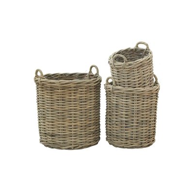 Cache-pots hauts en poelet (Lot de 3) Sable AUBRY GASPARD