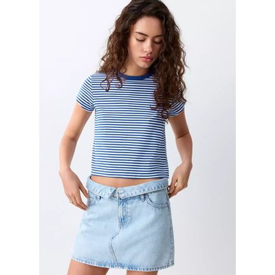 T-shirt coton à rayures MANGO TEEN