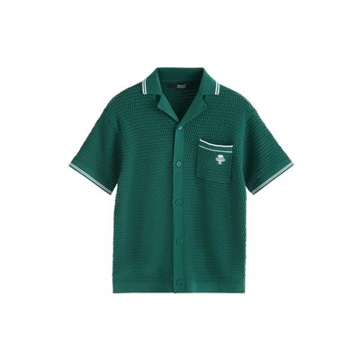 Polo boutonné en maille à manches courtes NEXT