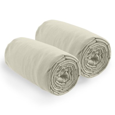 Drap housse 100% coton bonnet 35cm uni BATON ROUGE