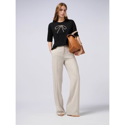Pantalon palazzo réalisé en tissu fluide mélange viscose OLTRE