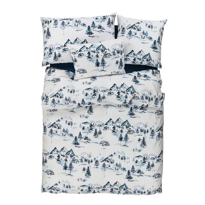 Cotton satin Duvet Cover - Winterblues EUROPE & NATURE 