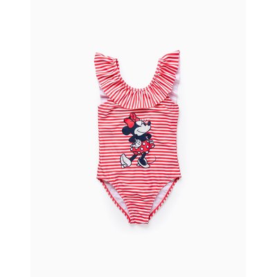 Maillot de Bain à Rayures et Volants Minnie ZIPPY