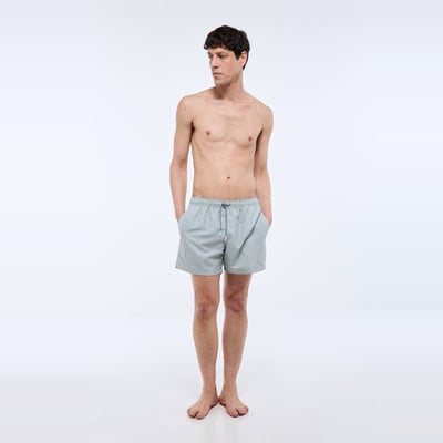 Short de bain rayé en polyester recyclé MONOPRIX
