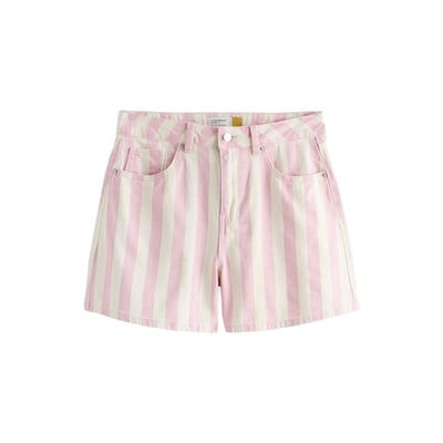 Short en denim taille haute coupe trapèze NEXT