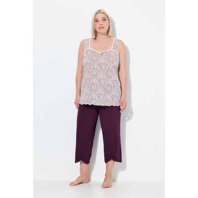 Pyjama, motif de roses, pantalon 3/4, poches ULLA POPKEN
