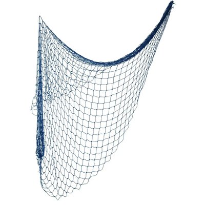 Filet de pêche décoratif en coton bleu 150x200cm WADIGA