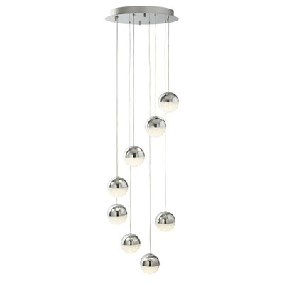 Suspensions  Marbles 5W LED Gris Chrome BOUTICA-DESIGN