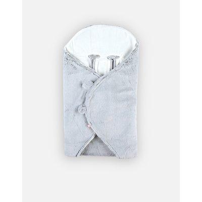 Couverture promenade en Groloudoux®gris clair NOUKIE'S