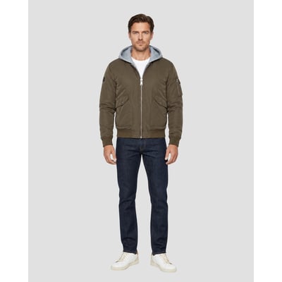 Bomber à capuche moletton SCHOTT