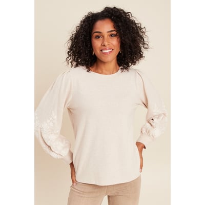 Pull duveteux col rond manches longues BREAL