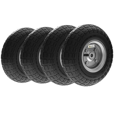 Lot de 4 roues pneus de remplacement dia. 255 mm OUTSUNNY