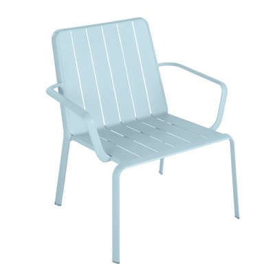 Chaise basse de jardin en aluminium, IDAHO NATERIAL