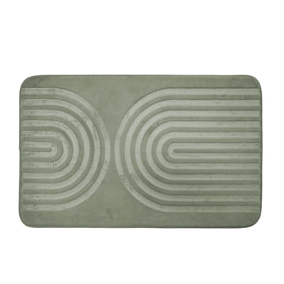 Tapis de bain antidérapant en microfibre à relief graphique DOUCEUR D'INTÉRIEUR