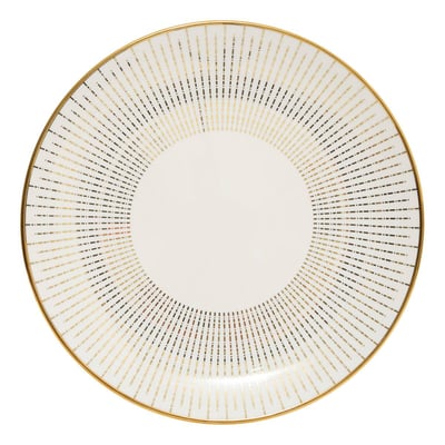 Assiette plate ronde en porcelaine LUNIS ATMOSPHERA