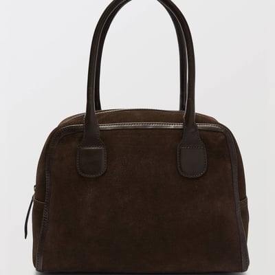 Sac porté épaule en cuir MONOPRIX