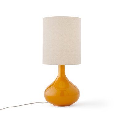 Tischlampe Juna, Glas und Leinen LA REDOUTE INTERIEURS