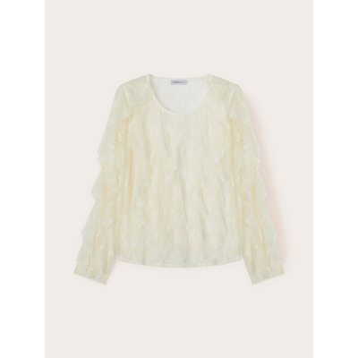 Blusa in pizzo con dettaglio di rouches MOTIVI