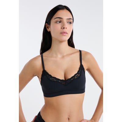 Brassière en microfibre et dentelle PURE SOFT LACE ETAM