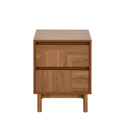 Table de chevet 2 tiroirs en bois- ABBY DRAWER