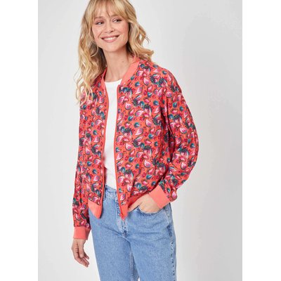 Veste teddy zippée imprimée Ecovero ONEIDA LA FIANCÉE