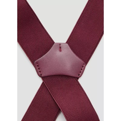 Bretelles élastiques réglables détails cuir MANGO MAN