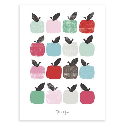 Affiche pommes MOKA & POM LILIPINSO