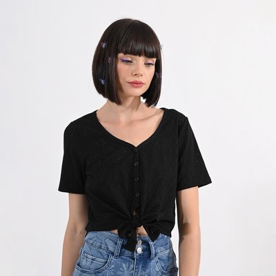 T-shirt ajouré avec nœud LILI SIDONIO