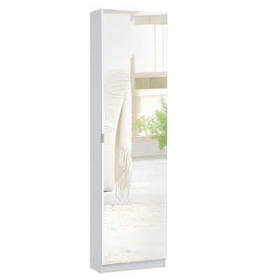 Meuble à chaussures en bois avec miroir et 6 espaces de rangement TERRE DE NUIT