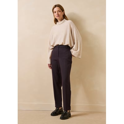 Pantalon carotte en jacquard LA FEE MARABOUTEE