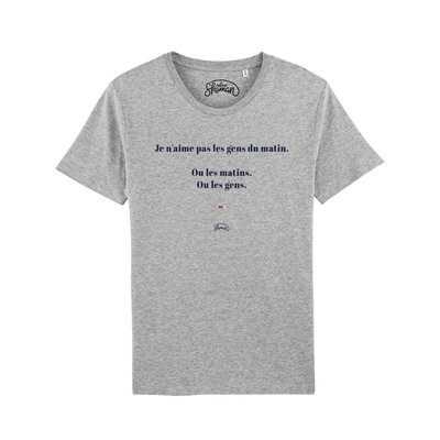 T-shirt Des matins des gens - Taille L - Gris chiné LE FABULEUX SHAMAN