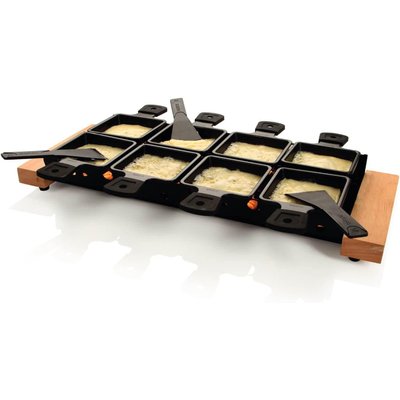 Raclette à la bougie en acier inoxydable 8 personnes, PARTYCLETTE BOSKA