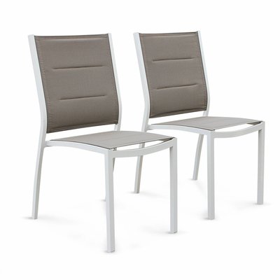 Chaise de jardin empilable aluminium (lot de 2) CHAISES CHICAGO SWEEEK