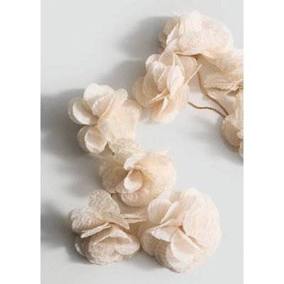 Boucles d'oreilles fleurs tissu MANGO