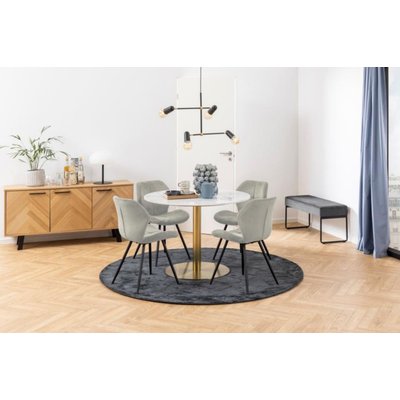 Chaises de salle à manger en tissu (lot de 2) - PETRA HELLIN, DEPUIS 1862