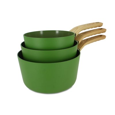 Set de 3 casseroles en aluminium, COLORAMA MENASTYL