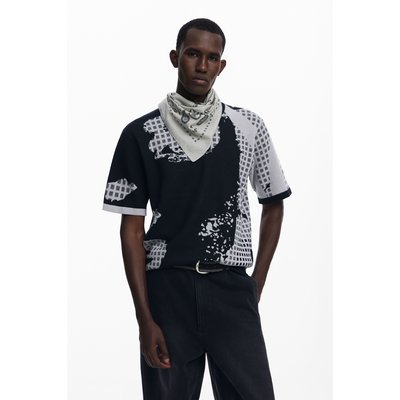 T-shirt jacquard imprimé DESIGUAL