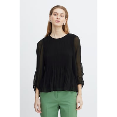 Blouse manches longues effet transparent ICHI