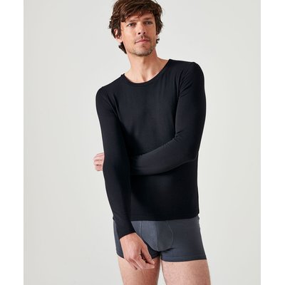 T-shirt col rond manches longues fine côte Thermolactyl Sensitive DAMART