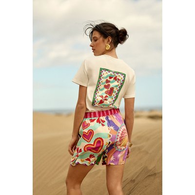 T-shirt manches courtes col rond imprimé motif dos TACK LA PETITE ETOILE