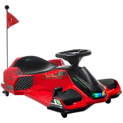 Kart électrique à conducteur assis PP Rouge HOMCOM