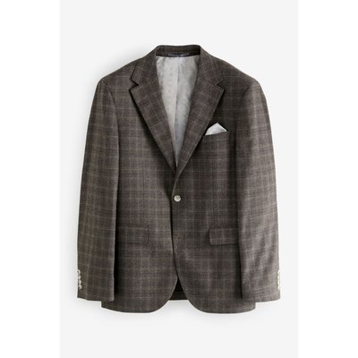 Veste de costume slim brossée aux carreaux NEXT