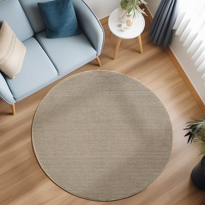 Tapis de salon rond tissé MORELIA NAZAR RUGS