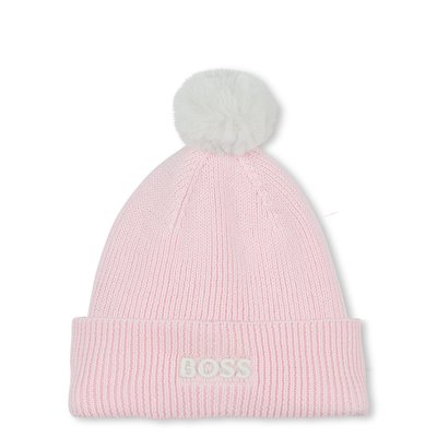Bonnet tricot avec pompon BOSS KIDSWEAR