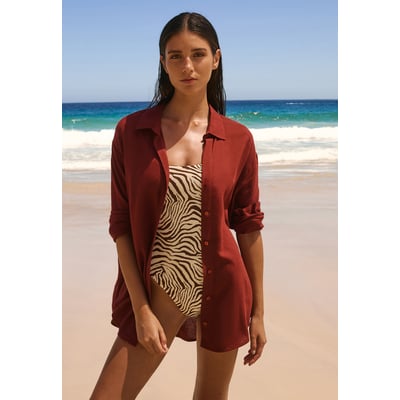 Chemise avec lin CHILL BEACH ETAM